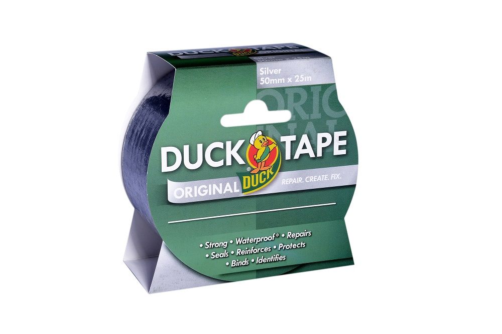 les Original Haut De L'amplitude de Waterproo... Duck Original Silver Duck Tape 50 mm x 5 m 