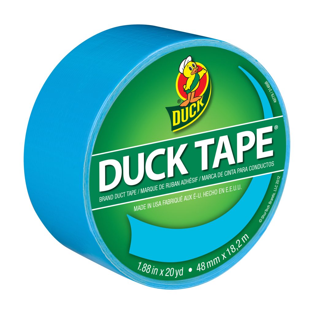 Electric Blue Duck Tape ShurTech 1264518 repairs crafts color coding  3PK 
